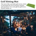 thumbnail image 3 of Portable Golf Swing Training Mat with Ball Trajectory Tracking - 9.4 x 19.3 Inch Non-Woven Fabric Surface, Anti-Slip SBR Base, Lightweight Practice Pad for Home/Outdoor Use, Ideal Gift for Golf, 3 of 6