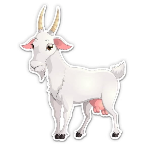 Goat - 3" Vinyl Sticker - For Car Laptop Water Bottle Phone - Waterproof Decal