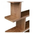 thumbnail image 4 of Bowery Hill 4-Shelf Contemporary Veneer Wood Bookcases in Brown, 4 of 6