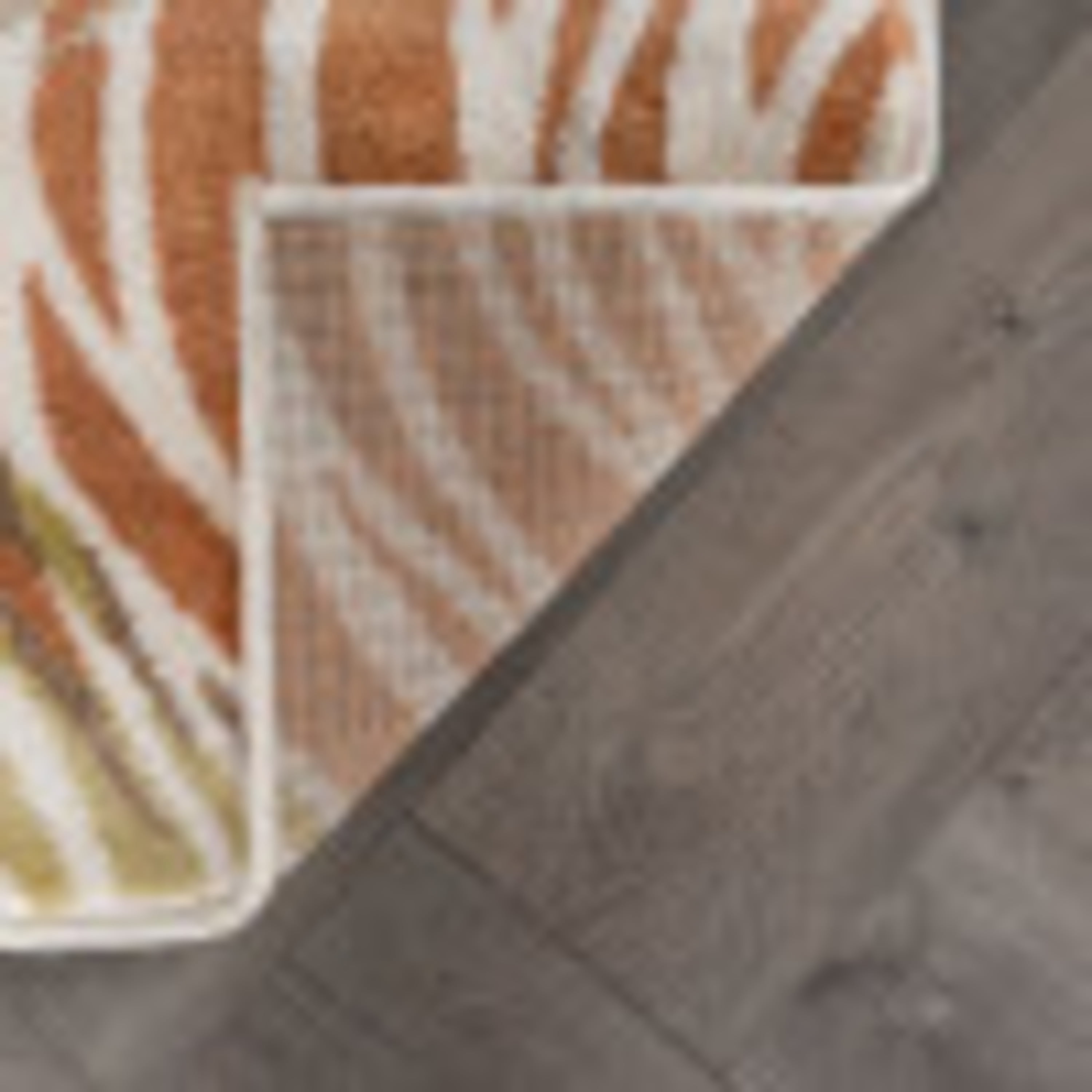 Deco Contemporary 2' x 3' Ivory and Beige Polypropylene Indoor Area Rug
