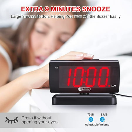 Axgear Livany Alarm Clock For Bedroom, Simple Alarm Clocks