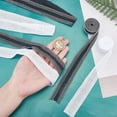 thumbnail image 3 of 6 Rolls 2 Colors Adhesive Hem Tape Iron on Fabric Polyester Pants Hemming Tapes Clothing Fusing Ribbon Stickers for Sewing Dress Jeans Trousers Clothes Tailors Supplies 13 Yards diy, 3 of 5