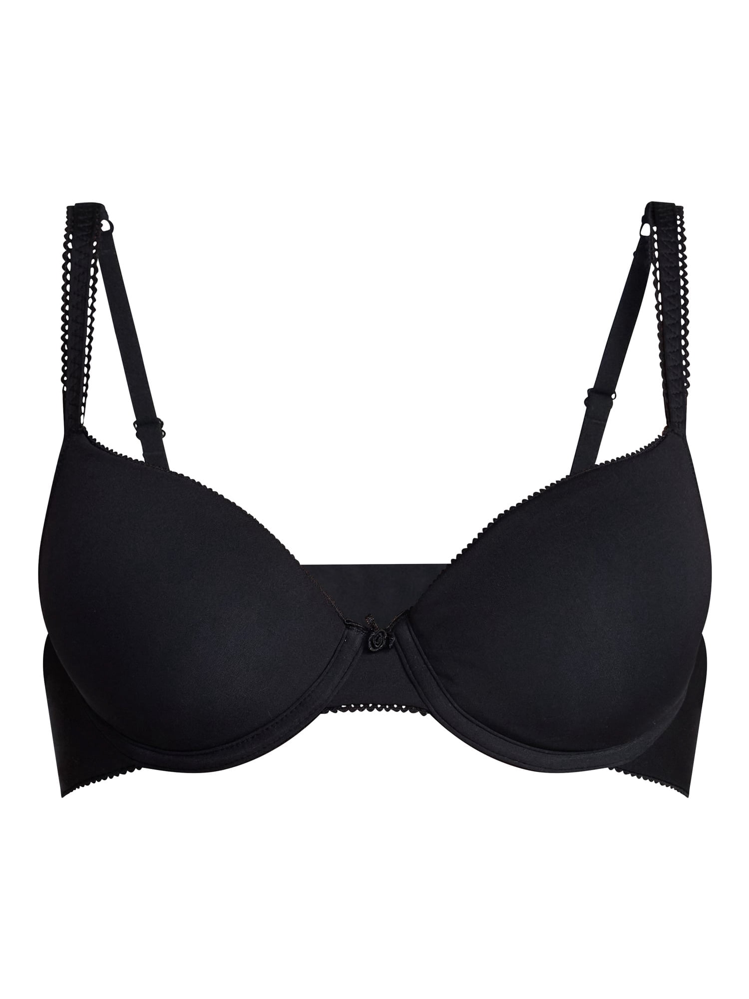 No Boundaries Micro Lightly Lined Demi T-Shirt Bra, Women's 32B-40DD