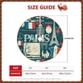 thumbnail image 4 of Bingfone Christmas Tree Skirt Mat Christmas Decoration Interior 30"-France And Paris, 4 of 8