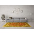 thumbnail image 3 of Ahgly Company Indoor Round Medallion Yellow Traditional Area Rugs, 7' Round, 3 of 4