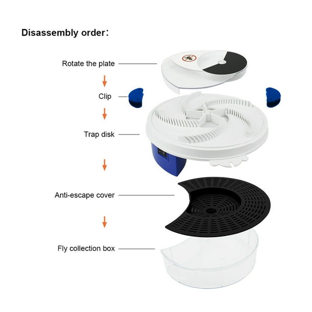 Trampa automática para moscas USB, repelente de mosquitos para interiores y exteriores