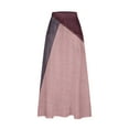 thumbnail image 4 of HomeGardon Maxi Skirts for Women Long Skirts Summer Women's Printed Elastic Waistband Pleated Pocket Skirt with Mid Calf Skirt,S-XXXXXL, 4 of 5