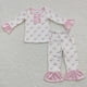 thumbnail image 2 of Venta al por mayor, pijamas de Navidad para niños, ropa de dormir para niñas, conjunto de camisa rosa de manga larga, pantalones para niños, traje para niños pequeños, ropa de dormir, 2 of 2