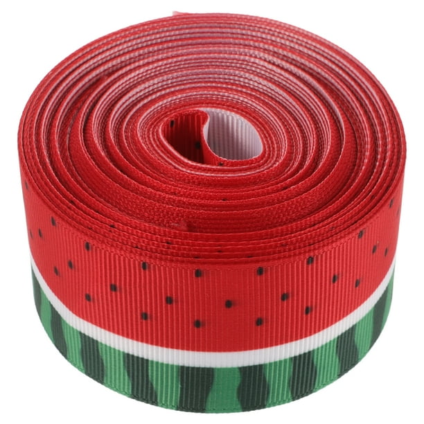 1 rollo de cinta de regalo con diseño de sandía, cinta decorativa multiusos, cinta de embalaje, cinta de sandía (10 yardas)