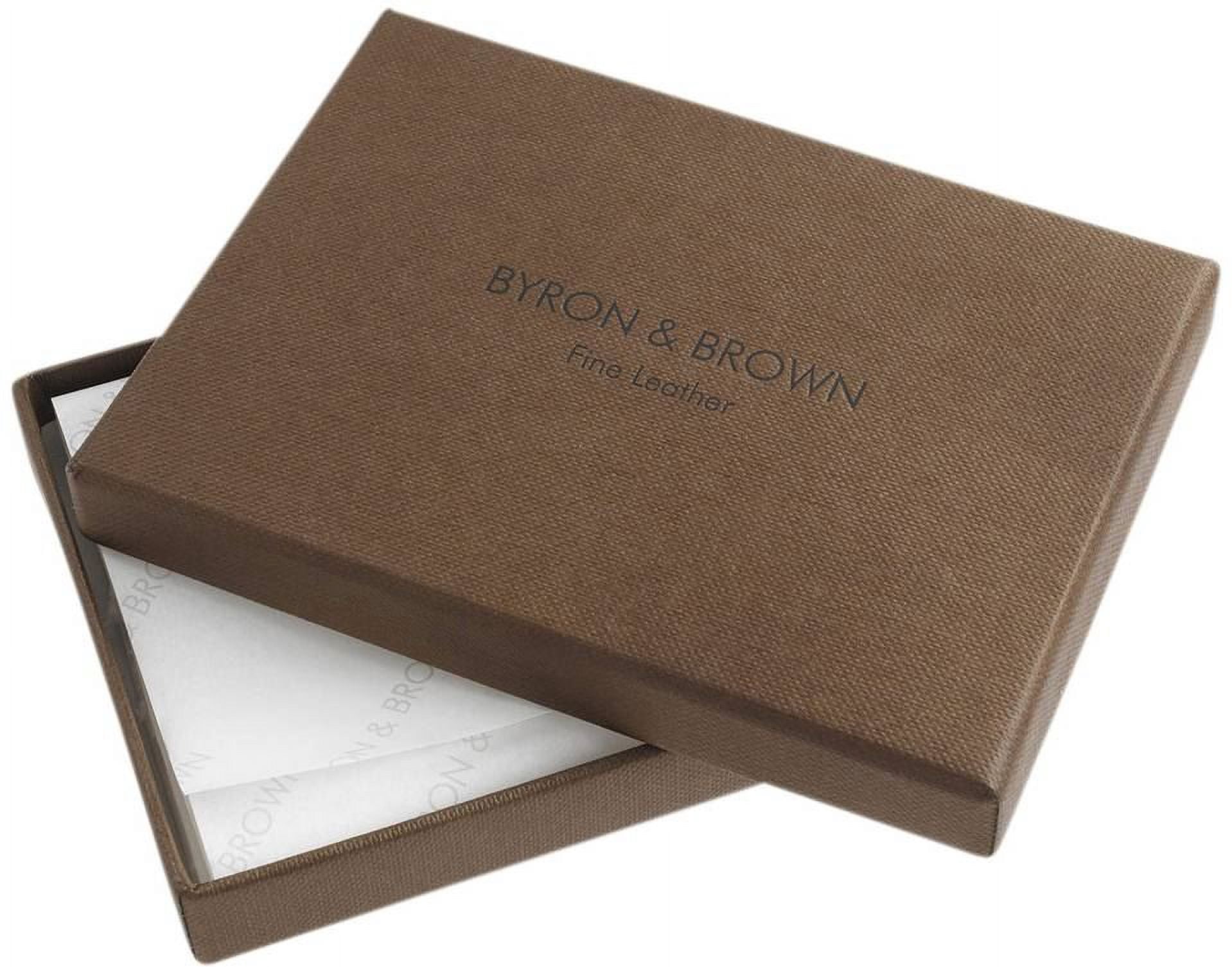 Byron and Brown Leather Jotter Notepad - Black