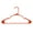 Bright Orange, variant on Mainstays Plastic Notched Adult Hangers for Any Clothing Type, Arctic White 100 Count