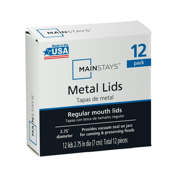 Mainstays Regular Mouth Jar Lids 12pk Walmart Com Walmart Com