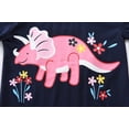 thumbnail image 4 of Little Hand Toddler Girl Pajamas Set Dinosaur Summer Kids Pjs Cotton Sleepwear 6T, 4 of 7