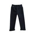 thumbnail image 2 of Ketyyh-chn99 Baby Jeggings for Boys and Girls Fall Clothes Drawstring Cargo Pants Waist Casual Baggy Pants Black,4-5 Years, 2 of 4