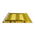 thumbnail image 2 of Ahgly Company Machine Washable Indoor Square Abstract Yellow Contemporary Area Rugs, 7' Square, 2 of 4