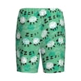 thumbnail image 2 of Lsque Sheep Zzz Mens Sleep Pajama Shorts,Short Pajama Pants, Cotton Ultra-Soft Knit-3X-Large, 2 of 9