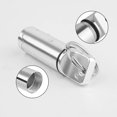 thumbnail image 1 of aluminio redondo de cabeza plana Llavero de metal Tapón para los oídos Frasco de embalaje Botella de aluminio de almacenamiento sellada a prueba de agua, Plata, 1.7 * 6 cm Banban, 1 of 2