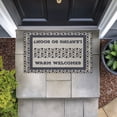 thumbnail image 3 of Entryway Message with Pattern Outdoor Door Mat, design by Arrolynn Weiderhold, 18"x30", 3 of 9