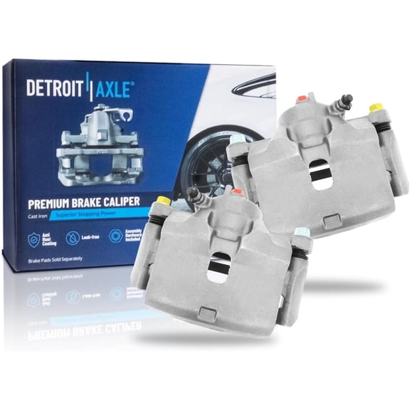 Detroit Axle - 2pc Front Brake Calipers for 1990 1991 1992 1993 1994 1995 Honda Accord [w/Akebono Brake], Disc Brake Calipers with Brackets Replacement