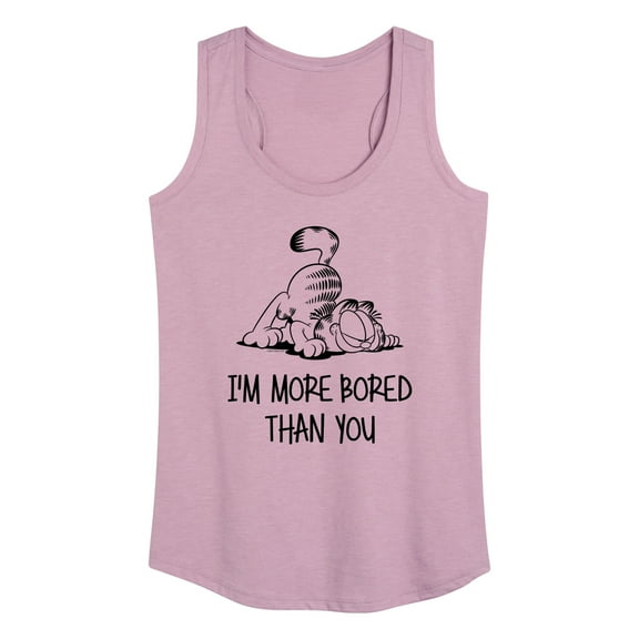 Garfield - More Bored Than You - Women's Racerback Tank Top