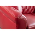thumbnail image 5 of EK093 Red Color With Italian Full Leather Loveseat, 5 of 9