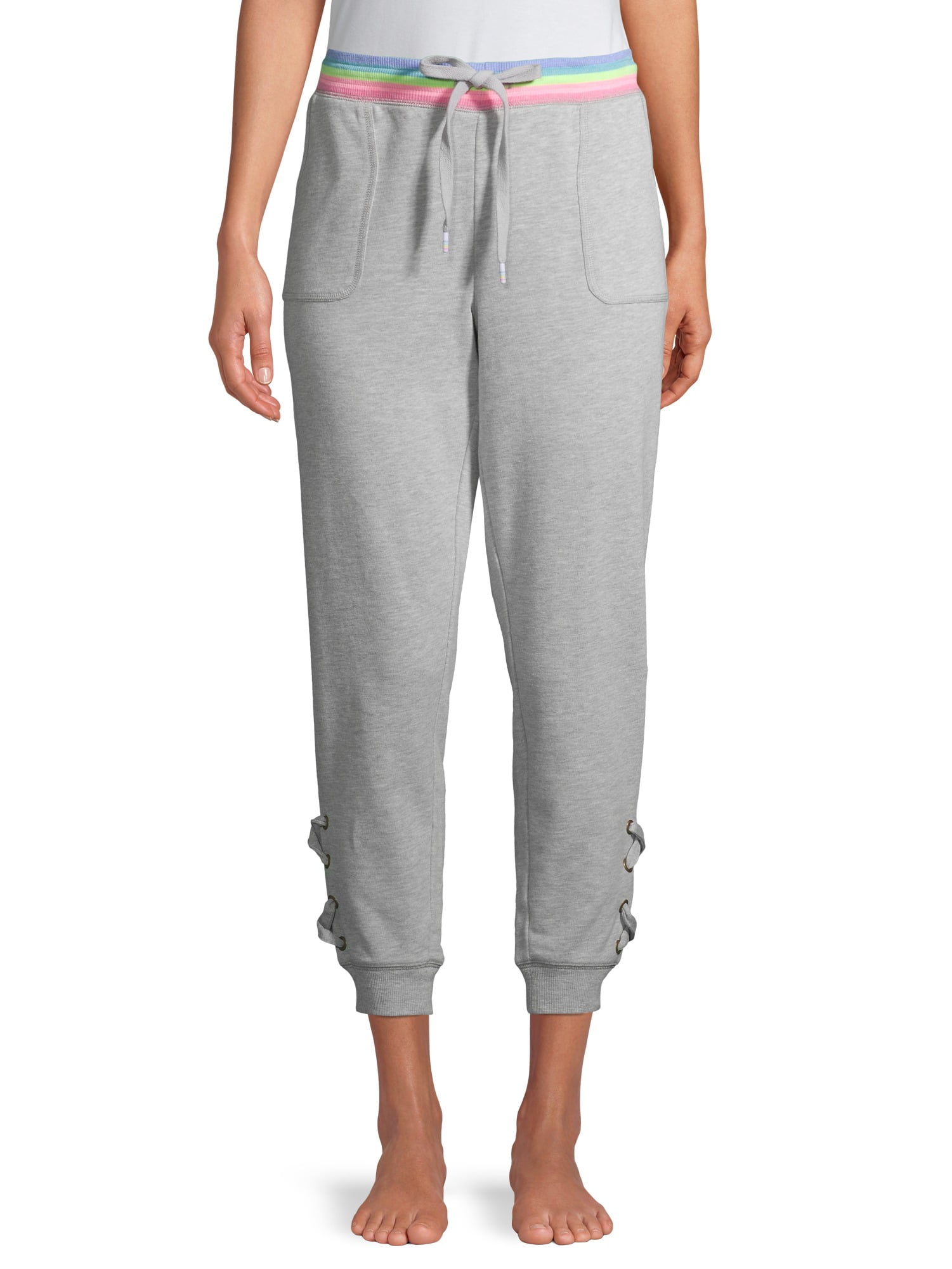Secret Treasures Secret Treasures Womens Sleepwear Lounge LaceUp Jogger Sweatpants Walmart