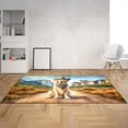 thumbnail image 2 of Welcome Fall Western Cowboy Golden Retriever Enjoys Majestic Autumn Indoor Rug Goldens Dog Lover Gifts Idea Carpet Living Bed Room Sofa Home Decor - 01007, 2 of 5