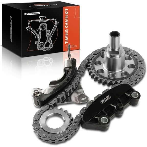 A-Premium 5-PC Engine Timing Chain Kit Compatible with Ford Explorer 1997-2010, Explorer Sport 2001-2003, Explorer Sport Trac, Mustang, Ranger & Mazda B4000 & Mercury Mountaineer - SOHC, V6 4.0L