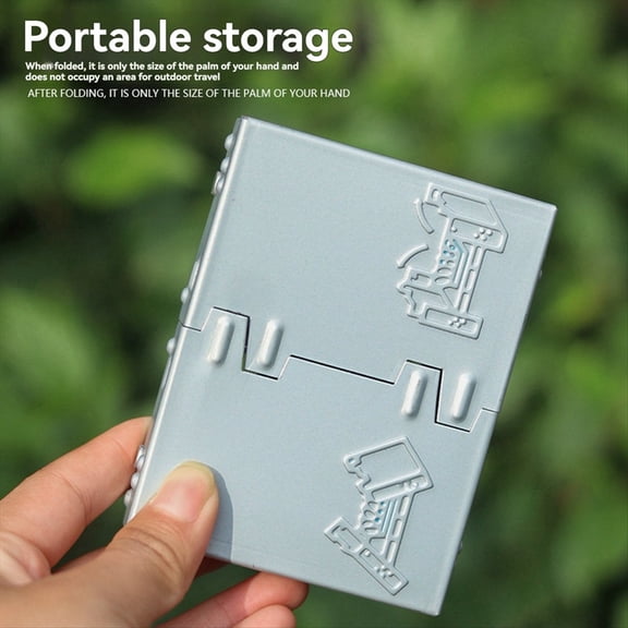 Portable Camping Folding Alcohol Stove Cooker Picnic BBQ Foldable Outdoor