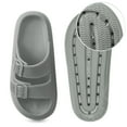 thumbnail image 6 of Ecetana Slides Sandals for Women Cloud Slides Pillow House Sandals Non-slip Shower Shoes, 6 of 8