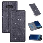 Samsung Galaxy S8 Wallet Case, Dteck Bling Slim PU Leather Magnetic Flip Folio Stand Case Cover Built-in One Card Holder For Samsung Galaxy S8, Gray
