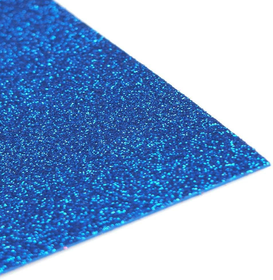 Glitter EVA Foam Sheet, 91/2Inch x 12Inch, 10Piece, Royal Blue