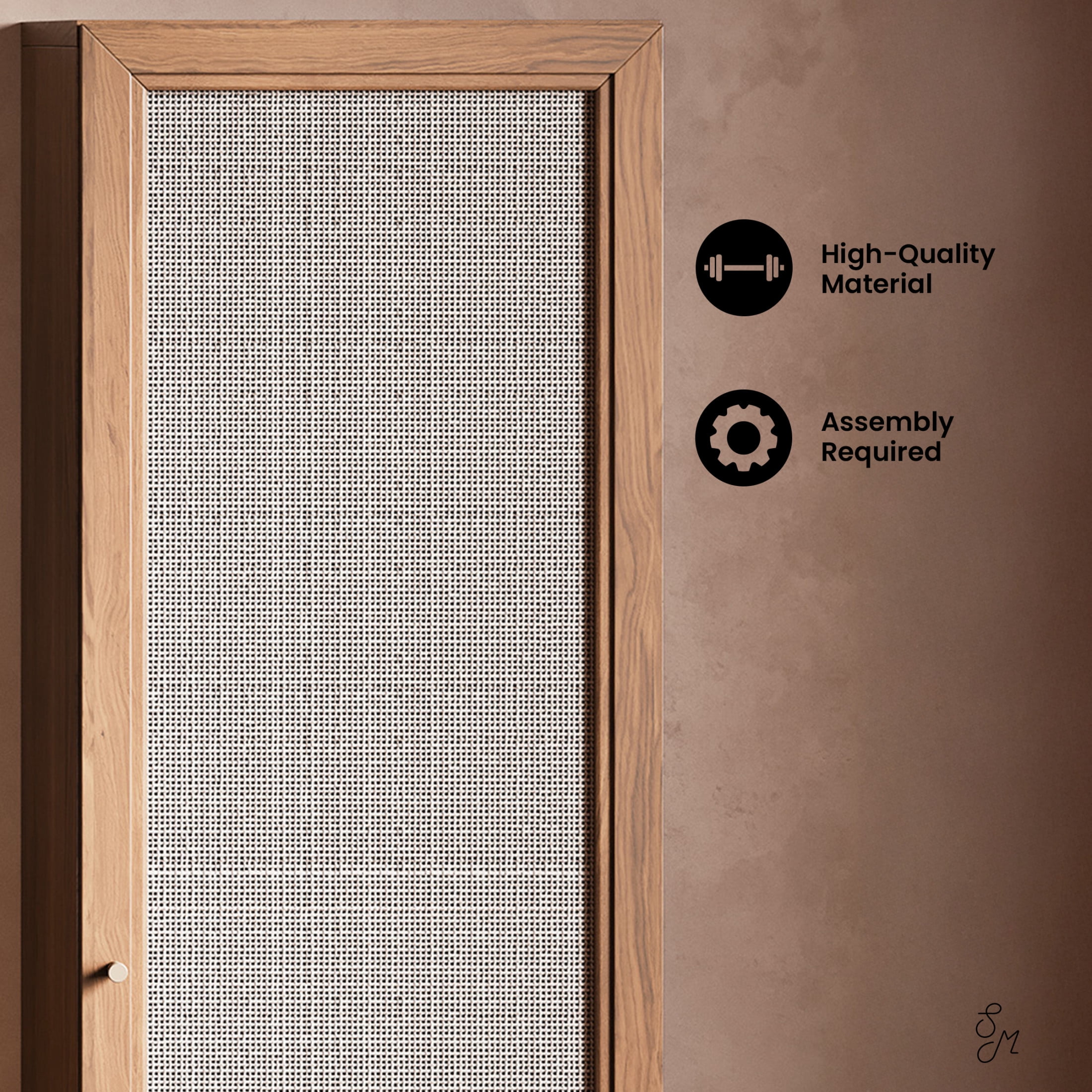 Classe Freestanding Linen Cabinet 60-Inch Toppan Oak