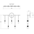 thumbnail image 3 of Sonneman S1N18K-JFXXXX62-RP02 Suspenders Led Staggered Bar Wall Sconce - Black, 3 of 5