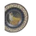thumbnail image 3 of Zeckos 15 inch Diameter Hand Painted Cheetah Decorative Plate, 3 of 3