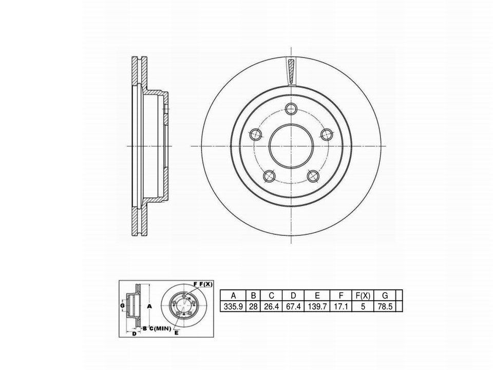 Winstop Brake Rotor, Front WS241348, Ram 1500 Classic 2022-2019