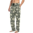 thumbnail image 5 of GZHJMY Pajama Pants for Men - Shabby Skull Painting, Loose Lightweight PJs Lounge Sleep Bottoms with Pockets Drawstring, Pajama Bottoms for Home and Rest, Medium, 5 of 7