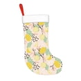 thumbnail image 2 of Disketp Lemon Leaves Christmas Stockings, Xmas Stocking for Family Holiday Season Décor, Personalized Holiday Indoor Decorations, 2 of 7