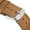 Gingerbread, variant on Genuine Leather Watch Bands Quick Release, Crazy Horse Leather Watch Straps for Men and Women, Band Width 18mm,Silver Stainless Steel Buckle