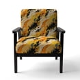thumbnail image 4 of Designart "Cheetha Floral Pattern I" Upholstered Glam Accent Chair and Animal Print Arm Chair - Multiple Color & Pattern, 4 of 7