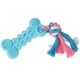 thumbnail image 1 of Bone Shape Design Rubber Ball And Rope Dog Chew Toy Bite-Resistance Strong Tooth Cleaning Molar Toy for Pets (Random Color), 1 of 3