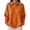 Saffron #025, variant on Women's Waffle Knit Long Sleeve Button Down Collared Polo Shirt Casual Loose Fit Tops for Spring Saffron S