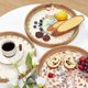 thumbnail image 3 of Round Rattan Tray with Mother of Pearl Inlay, Rattan Serving Tray with Wooden Bottom, Decorative Wicker Basket, 3 of 5