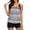 Grey, variant on Daisyyozoid Women's Swimsuit Plus Size Conservative Print Strappy Back Set Two Piece Swimsuits Swimdress