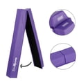 thumbnail image 2 of ZenSports 6FT Folding Balance Beam, Portable Foam Gymnastics Home Gym Kid Beginner, Purple, 2 of 10