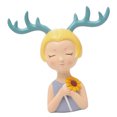 thumbnail image 1 of ARTESANÍa de RESINA ANTLERS ESTATUILLA ESCULTURA ORNAMENTOS JOYAS PORTA DECORACIONES Verde Macarena Adorno de mesa de astas, 1 of 8