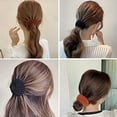 thumbnail image 3 of Velvet Fashion Hair Clips Expandable Ponytail Holders Hair Ties Hair Clip Ponytail Hairpin Curling Iron Bun Maker Hair Styling Tool Claw Hair Clips For Woman Girls Hair Accessories (3 colors C) Search, 3 of 7