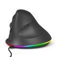 thumbnail image 1 of Mistaha Ergonomic Wired Vertical Mouse with Silent Switches and Customizable Lighting - 7 Programmable Buttons - DPI Settings up to 7200 - Compatible with Windows, Mac, and More, 1 of 7