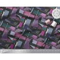 thumbnail image 2 of Soimoi Poly Georgette Fabric Patchwork Color Block Print Fabric by the Yard 42 Inch Wide, 2 of 3