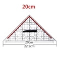 thumbnail image 3 of 30CM Drawing Triangle Ruler Multi-Function Design with Handle Protractor Measurement Stationery, 3 of 7
